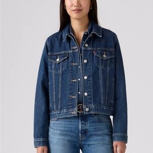 Levis Jacket Women Original Trucker Denim Sz L